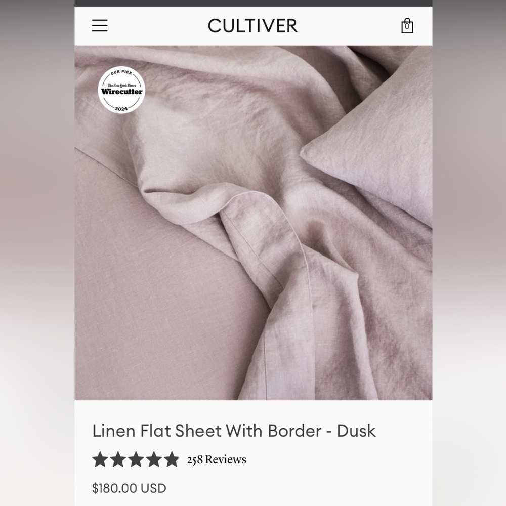 Cultiver flat sheet in dusk